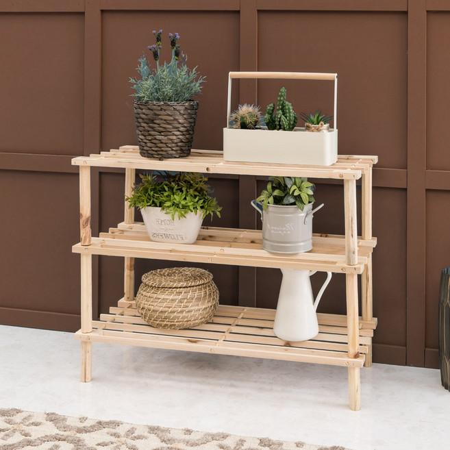 에코베스트 원목 다용도 수납장 정리대 선반 3단.4단