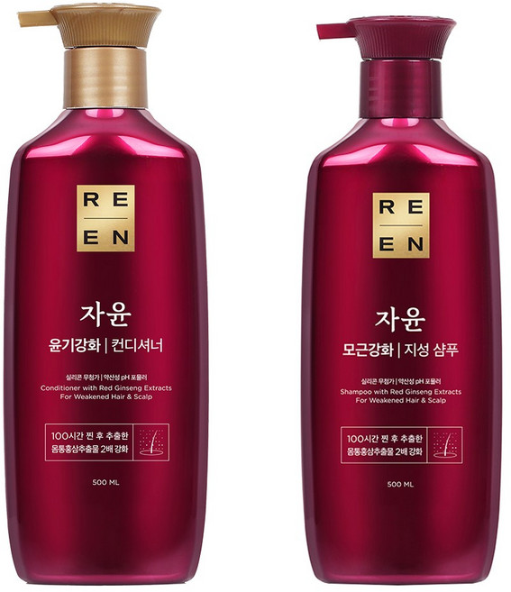 리엔 자윤 지성 샴푸 500ml + 자윤 컨디셔너 500ml, 1개