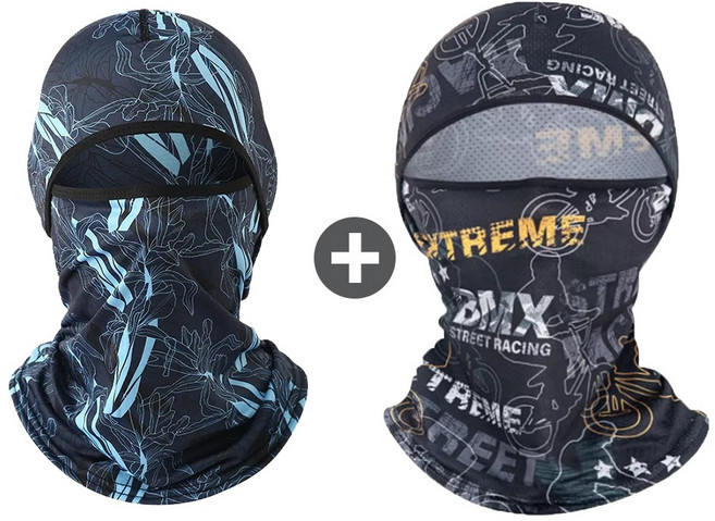 쿨 바라클라바 멀티스카프 여름 자외선차단 자전거, 1개