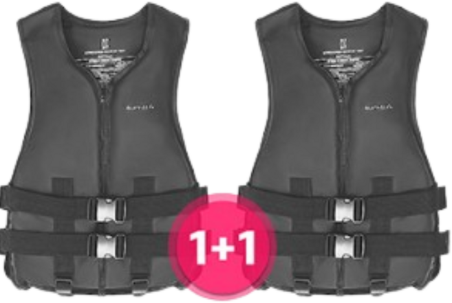 아트박스/버팔로 (1+1)버팔로 블랙 에디션 구명조끼 신제품 부력보조복, 2XL랙, L랙