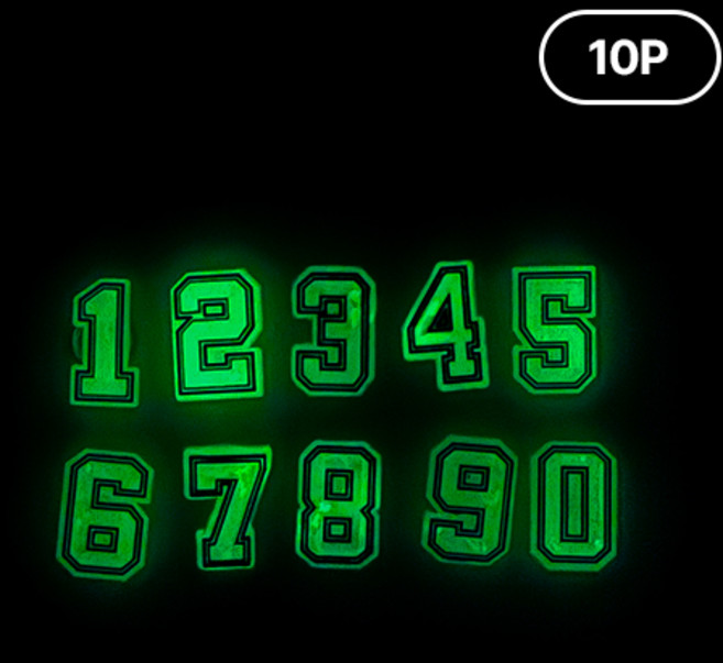 야광 숫자 아이돌 MBTI 파츠 신발 꾸미기 세트 10P