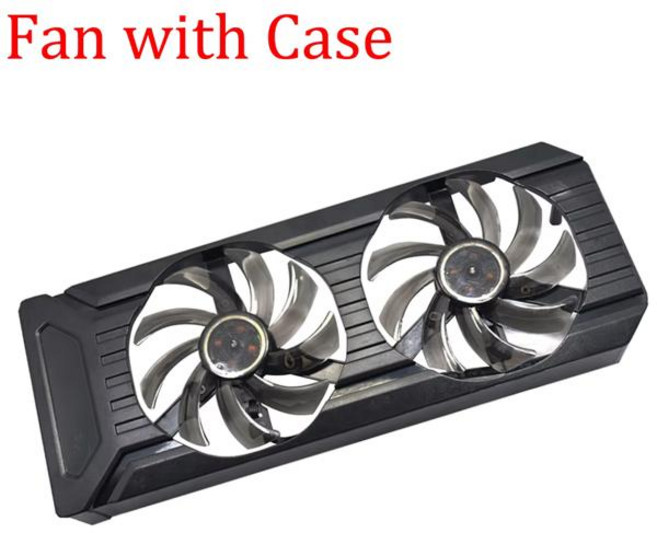 85MM GA91S2U GPU 쿨러 팬 교체 12 Palit GeForce GTX 1070 Ti 1070 1060 1080 GTX1060 듀얼 그래픽 카드, [02] Fan with Shell