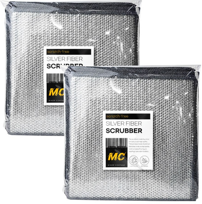 마이너컴퍼니 2겹 노스크래치 주방 은사 수세미 대용량, 2세트, 20개