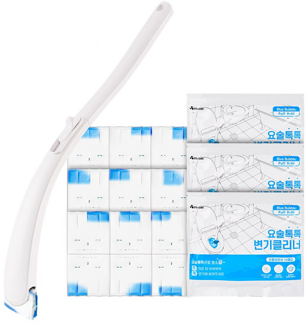 하비비 변기클리너 스틱 리필 요술톡톡 변기세정제 스틱1+리필36, 1개