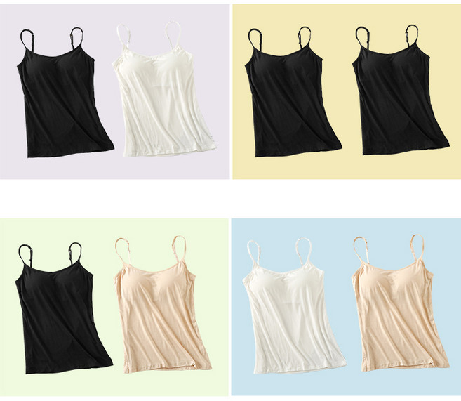 더잘 모달 여성 노와이어 브라캡 나시 2종 세트 S ~ 3XL