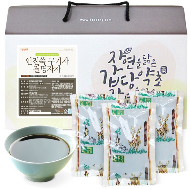 [갑당약초] 액상차 인진쑥 구기자 결명자 차, 110ml, 30개입, 2개