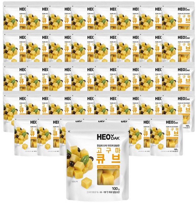 허닭 아이스 고구마 큐브, 40개
