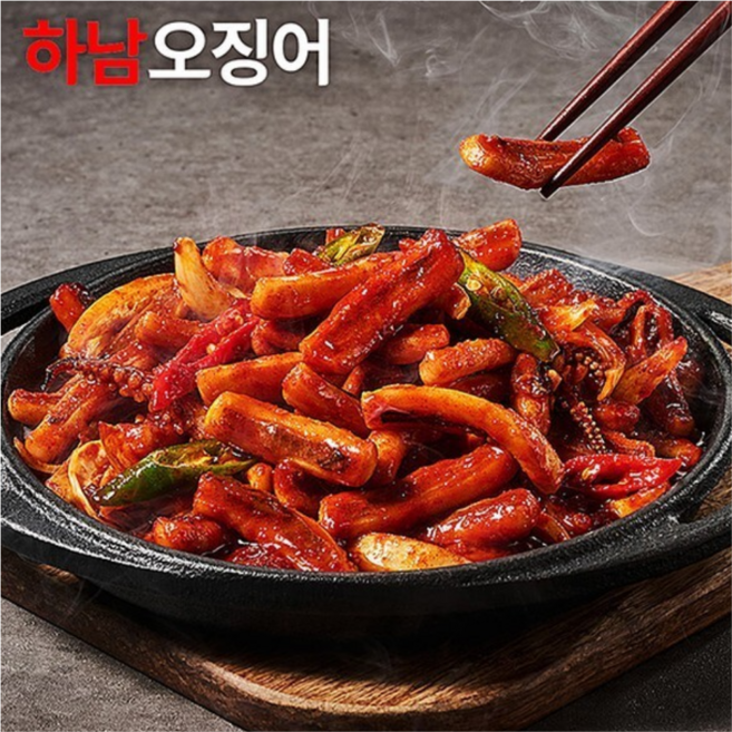 [하남쭈꾸미 브랜드] 하남오징어 보통매운맛, 하남오징어 300g 보통매운맛 5팩, 5개, 300g