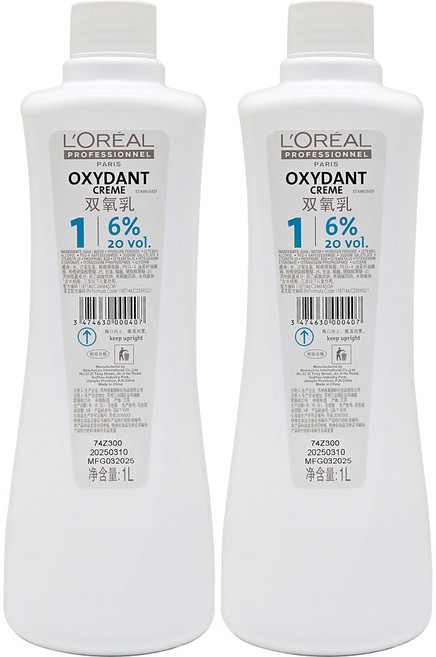 로레알 옥시던트 크림 6% 산화제 1000ml, 2개, 1L