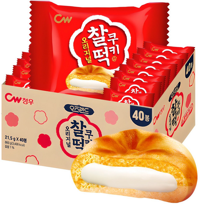청우 오즈랜드 찰떡쿠키 오리지널, 860g, 1개