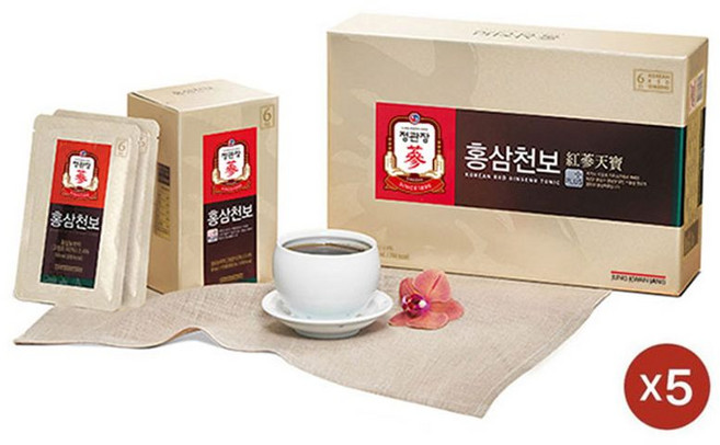 정관장 홍삼천보 50ml x 30포 5박스 75일분
