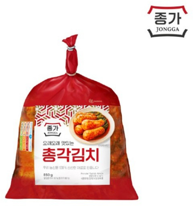 종가 총각김치, 850g, 2개