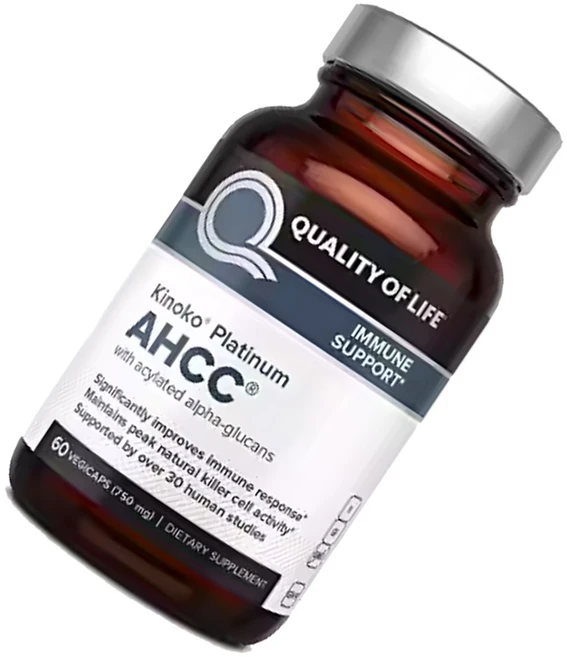 Quality of Life AHCC 키노코 750mg 60정 면역 건강 영양제, 60회분, 1개 - 쿠팡