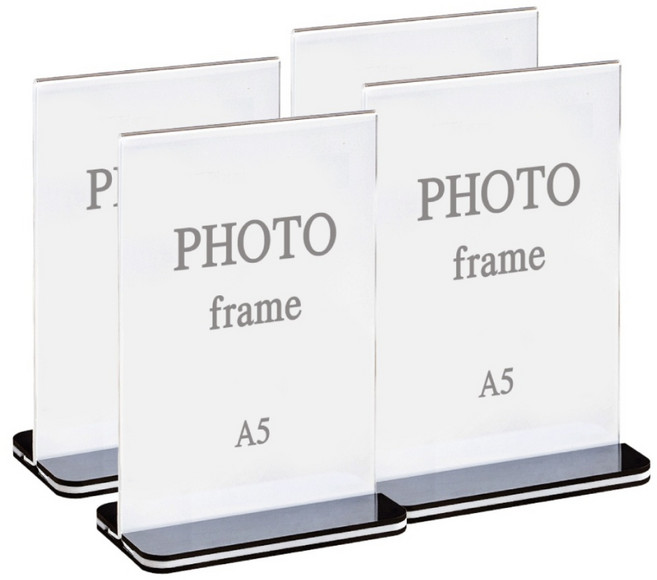 디모어 아크릴 테이블 스탠드 광고 메뉴 안내판 액자, 4개