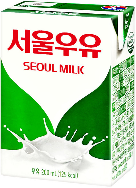 서울우유 멸균 흰우유팩, 200ml, 5개