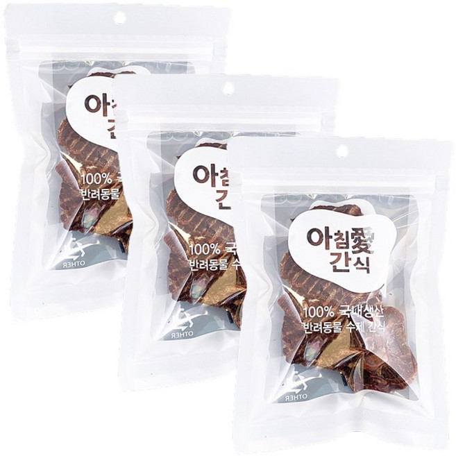 아침애 강아지 수제간식 3개세트 특가전, 3개, 캥거루 꼬리