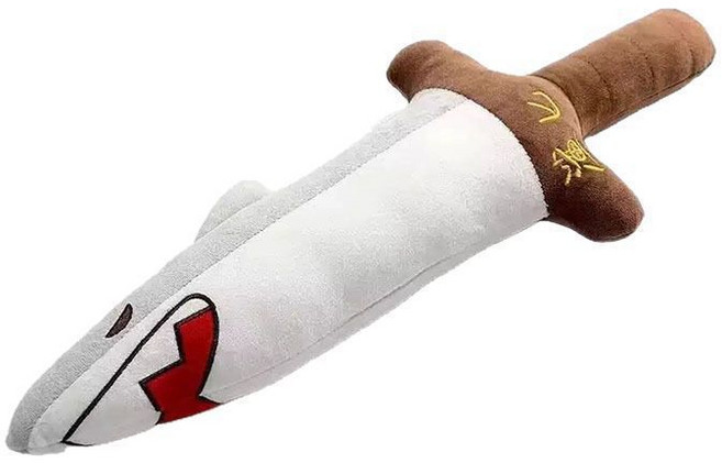 특이한 상어 장난감 봉제 인형 칼모양 베개 생일 선물 50cm 상어 단검, 1개