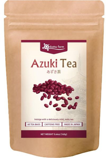 홍차효능 홈카페 블랙티 [온카츠 농장] 구로마메 흑두차 40 카운트 피라미드 티백 비카페인 일본산 차 영어 라벨, Azuki, 1개, 40개