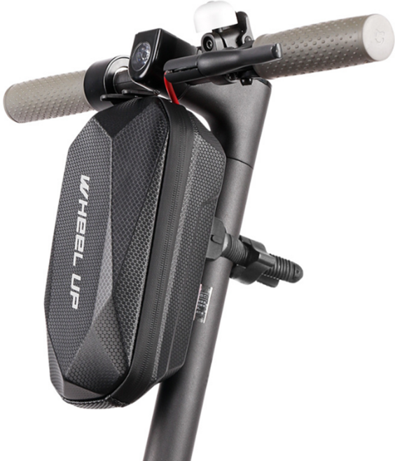 휠업 전동킥보드 핸들바 가방 하드케이스 방수 자전거 핸들용 수납함 보조가방 킥보드, 대형, 블랙, 2개