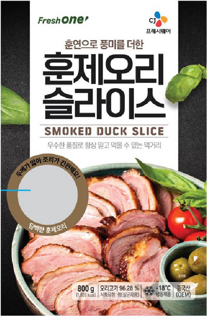 CJ 이츠웰 훈제오리 슬라이스 800g 훈연으로 풍미를 더한, 10개