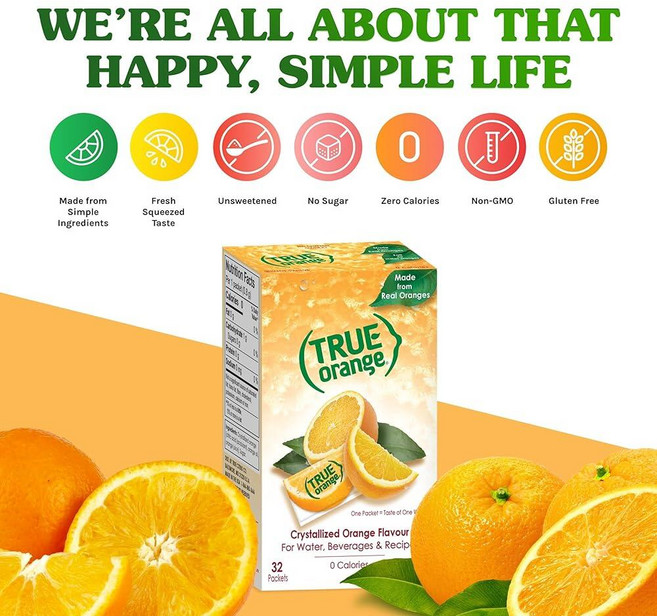 트루시트러스 트루 오렌지 분말 낱개포장 500개입, 1g, 1개