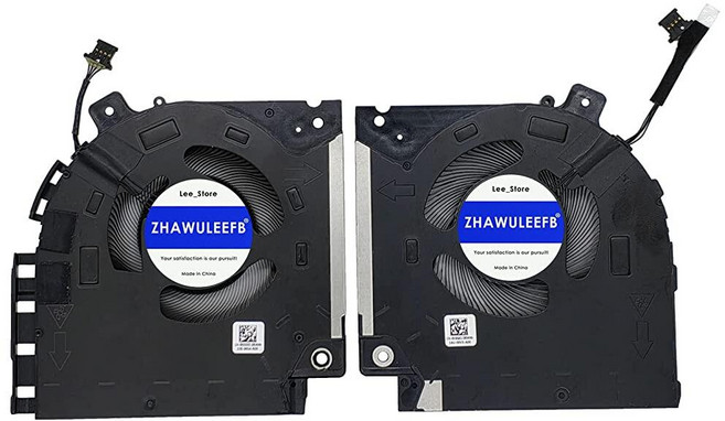 아마존평점4.5+ 미국출고 158500 ZHAWULEEFB 교체용 노트북 CPU+GPU 메인 쿨링 팬 델 Alienware X15 R1 RTX30 시리즈 082VD4 0V0G6, 아마존평점4.5+ 미국출고 140729 ZHAWULEE