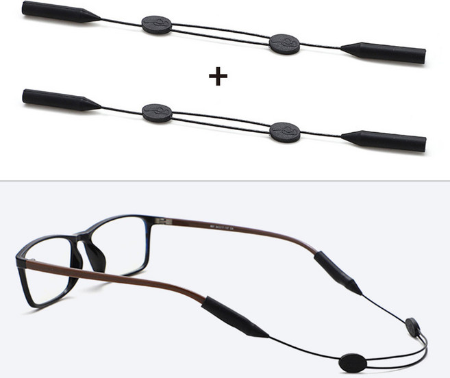 엔빙 스포츠용 미끄럼방지 조절형 안경 스트랩 1+1 와이어 롱형