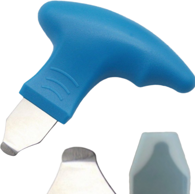 프라홈 프라모델 스틸 정밀 파츠 분해 런너 오프너, 블루, 1개