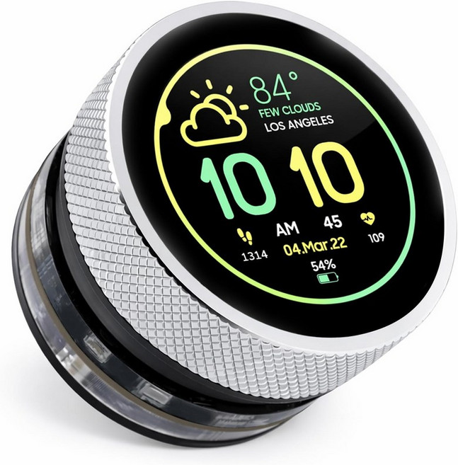 IoTeikXgo 1.28인치 ESP32-S3 원형 노브 터치 디스플레이 240240 HMI IPS 로터리 개발 보드 2.4G WiFi 및 BLE 정전식 스크린 Arduino, 1.28" ESP32 Rotary