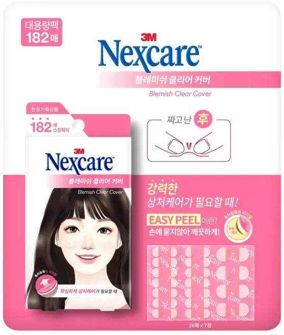 3M 넥스케어 이지픽 블레미쉬 패치 케어 짜고난후, 182개입, 1세트 - 쿠팡