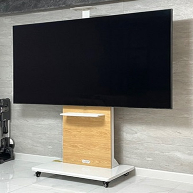 85인치 86인치 82인치 80인치 77인치 75인치 이동식 tv 전자칠판 거치대 스탠드, T100(체리목), 1개