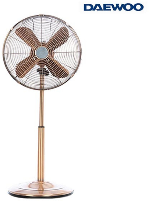 [이월상품 특가할인]대우 엔틱 메탈 인테리어 스탠드선풍기 14형 DWF-RS414MC 골드