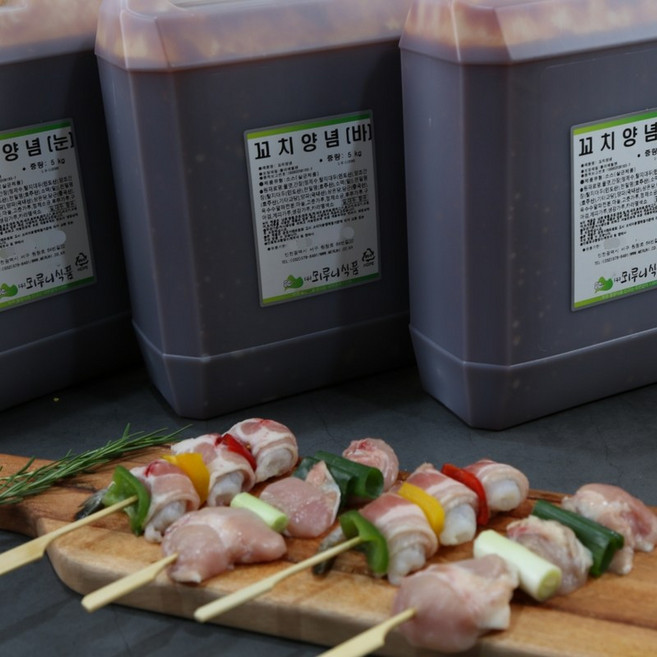 뫼루니식품 직화 닭꼬치양념 바 매 눈물 폭탄 숯불 5KG 닭꼬치소스 꼬지소스, 닭꼬치양념(숯불향) 5kg, 1개