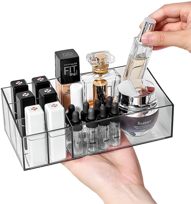 코지메이트 심플 화장품 정리함 립스틱 수납 겸용, 1개