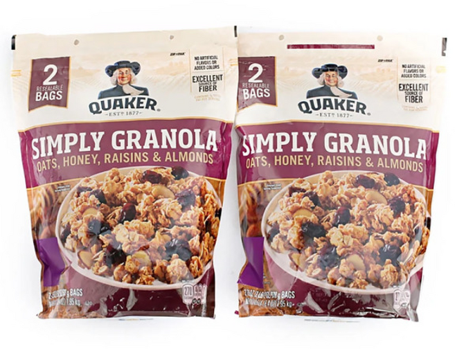 QUAKER 심플리그래놀라 978G X 2 SIMPLY GRANOLA