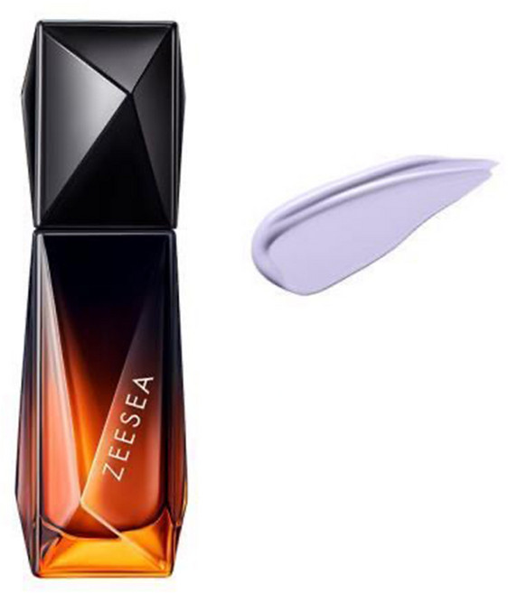 bb크림 cc크림 ZEESEA BB 크림 메이크업 썬 블록 파운데이션 베이스 페이셜 블랙 트러플 에센스 페이스 35ml, [01] Purple