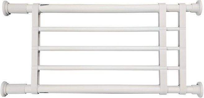 썬데코 이중 스프링식 압축선반 4호, 화이트, 1개