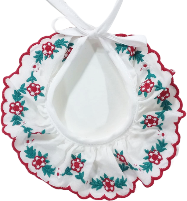 하니펫 반려동물 귀요미스카프 체리자수레이스, ., 1개, 빨강꽃