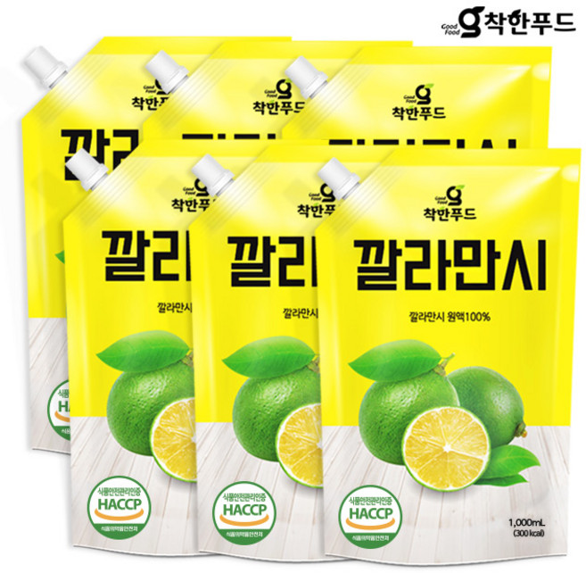 착한푸드 깔라만시 원액, 1L, 6개