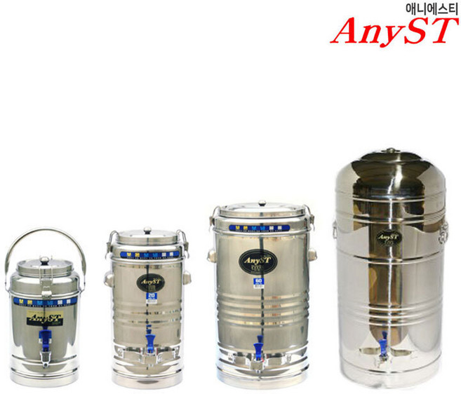 한양금속 스텐 전기물끓이기 40호 38L업소용 전기포트보온물통대형포트, 단품