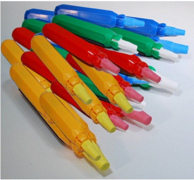 문교 분필 자석 홀더, 10개 색상랜덤