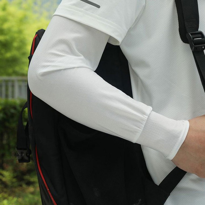 팔을 조이지 않는 자외선차단 무지 루즈핏 쿨토시 헐렁한쿨토시 운전 낚시 등산 캠핑 쿨토시 아웃도어토시, 1개, 루즈핏 쿨토시(연그레이)