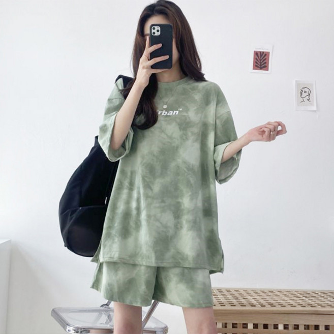 티엠 타이다이 반팔 반바지 세트