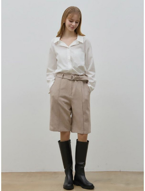 르샵 D링벨트 양블렌디드 버뮤다팬츠 택가격 109000원