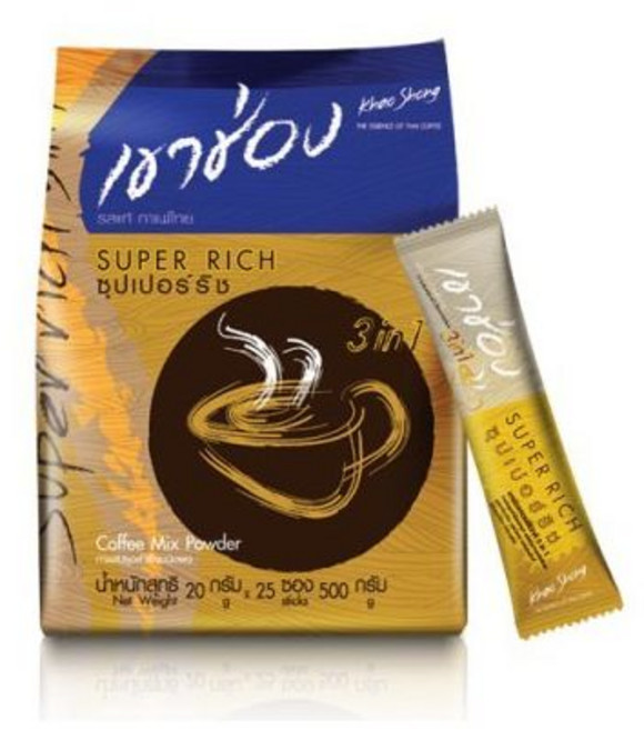 카오숑 타이 인스턴트 커피 파우더 초풍부 믹스 3 n 1_AB, 1개, 20g, 25개입