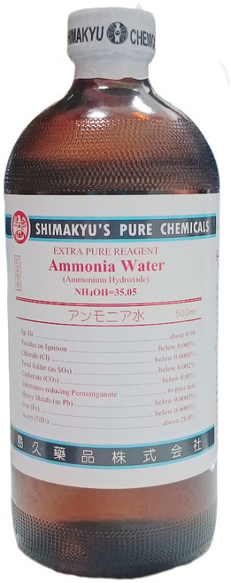 島久 試藥級 濃氨水 500ml, 1個