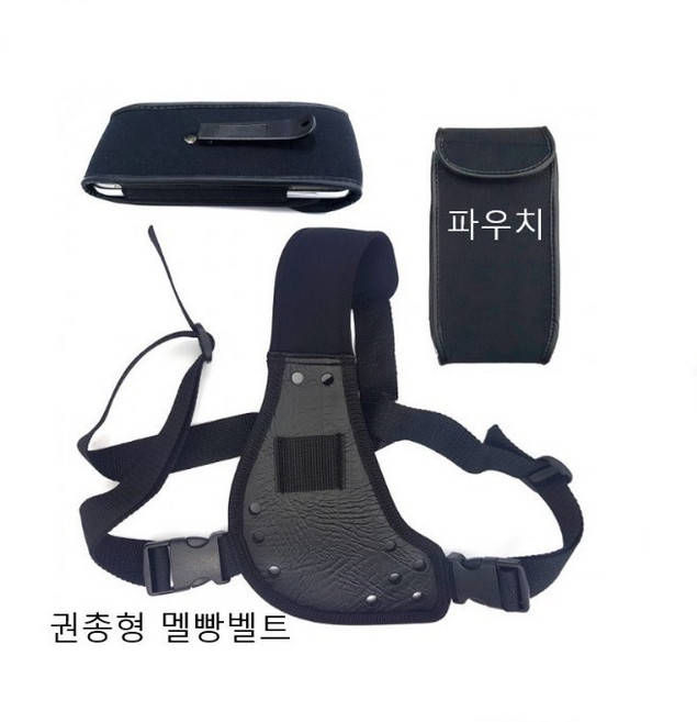 [인씨네] 국산 스마트폰 권총지갑형 멜빵벨트 어깨걸이 벨트클립 갤럭시 노트 S 파우치 케이스, 스판재질 파우치 대형만 구매