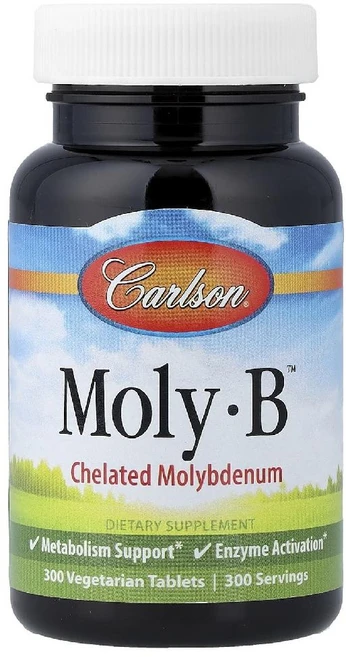 칼슨 몰리브덴 Moly B 킬레이트 비건 타블렛 300정 - 쿠팡
