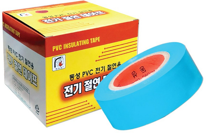 전기테이프(20EA) 연청색 전선테이프 하늘색 전기테프, 연청색 19mm*9M 20EA