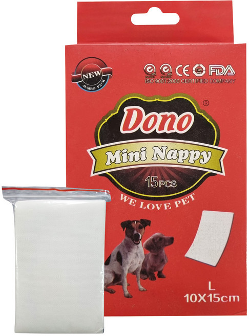 도노 강아지 일자형 속 기저귀 매너벨트 패드 L, 1개, 1개입, 미니